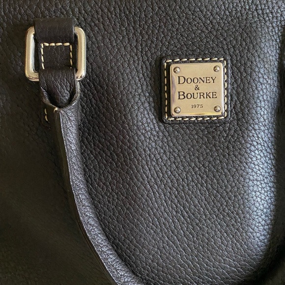 Dooney and Bourke Brown Pebble Leather Satchel - Picture 2 of 10